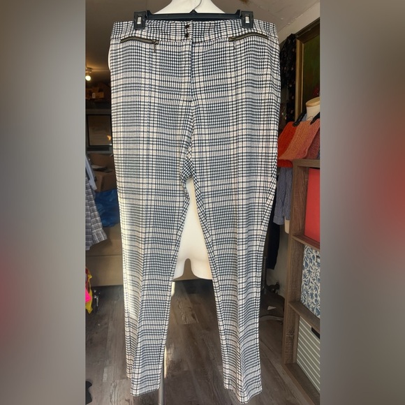J.McLaughlin plaid size 14 yara pants - Picture 2 of 8